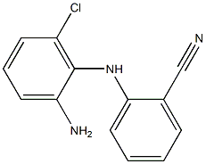 2-[(2-amino-6-chlorophenyl)amino]benzonitrile 구조식 이미지