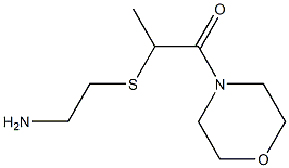 2-[(2-aminoethyl)sulfanyl]-1-(morpholin-4-yl)propan-1-one Structure