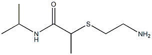 2-[(2-aminoethyl)sulfanyl]-N-(propan-2-yl)propanamide Structure