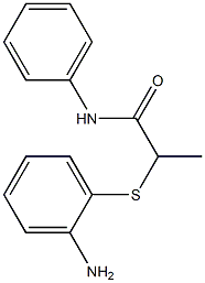 2-[(2-aminophenyl)sulfanyl]-N-phenylpropanamide Structure