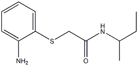 2-[(2-aminophenyl)thio]-N-(sec-butyl)acetamide Structure