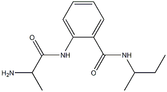 2-[(2-aminopropanoyl)amino]-N-(sec-butyl)benzamide Structure