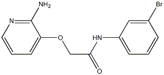 2-[(2-aminopyridin-3-yl)oxy]-N-(3-bromophenyl)acetamide Structure