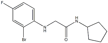 2-[(2-bromo-4-fluorophenyl)amino]-N-cyclopentylacetamide Structure