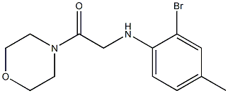 2-[(2-bromo-4-methylphenyl)amino]-1-(morpholin-4-yl)ethan-1-one Structure