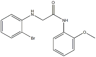 2-[(2-bromophenyl)amino]-N-(2-methoxyphenyl)acetamide 구조식 이미지