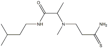 2-[(2-carbamothioylethyl)(methyl)amino]-N-(3-methylbutyl)propanamide 구조식 이미지