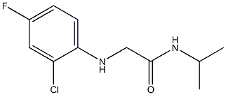 2-[(2-chloro-4-fluorophenyl)amino]-N-(propan-2-yl)acetamide Structure