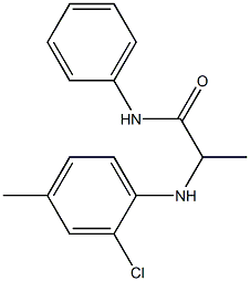 2-[(2-chloro-4-methylphenyl)amino]-N-phenylpropanamide 구조식 이미지