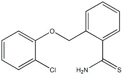 2-[(2-chlorophenoxy)methyl]benzenecarbothioamide 구조식 이미지