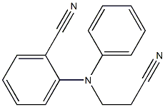 2-[(2-cyanoethyl)(phenyl)amino]benzonitrile Structure