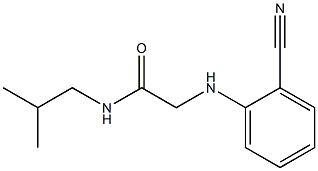 2-[(2-cyanophenyl)amino]-N-(2-methylpropyl)acetamide 구조식 이미지