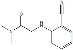 2-[(2-cyanophenyl)amino]-N,N-dimethylacetamide Structure