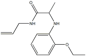 2-[(2-ethoxyphenyl)amino]-N-(prop-2-en-1-yl)propanamide 구조식 이미지