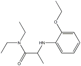 2-[(2-ethoxyphenyl)amino]-N,N-diethylpropanamide 구조식 이미지