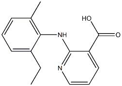 2-[(2-ethyl-6-methylphenyl)amino]pyridine-3-carboxylic acid Structure