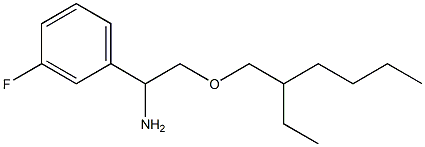 2-[(2-ethylhexyl)oxy]-1-(3-fluorophenyl)ethan-1-amine 구조식 이미지