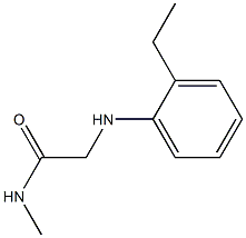 2-[(2-ethylphenyl)amino]-N-methylacetamide 구조식 이미지