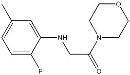 2-[(2-fluoro-5-methylphenyl)amino]-1-(morpholin-4-yl)ethan-1-one Structure