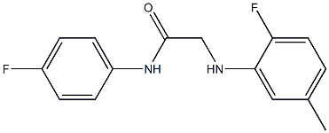 2-[(2-fluoro-5-methylphenyl)amino]-N-(4-fluorophenyl)acetamide Structure