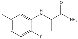 2-[(2-fluoro-5-methylphenyl)amino]propanamide 구조식 이미지