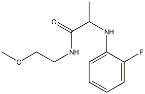 2-[(2-fluorophenyl)amino]-N-(2-methoxyethyl)propanamide 구조식 이미지