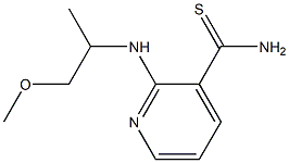 2-[(2-methoxy-1-methylethyl)amino]pyridine-3-carbothioamide 구조식 이미지