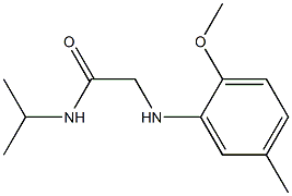 2-[(2-methoxy-5-methylphenyl)amino]-N-(propan-2-yl)acetamide 구조식 이미지