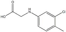 2-[(3-chloro-4-methylphenyl)amino]acetic acid 구조식 이미지