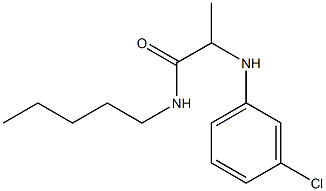 2-[(3-chlorophenyl)amino]-N-pentylpropanamide Structure