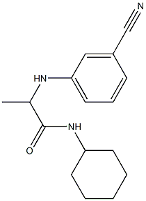 2-[(3-cyanophenyl)amino]-N-cyclohexylpropanamide Structure