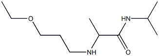 2-[(3-ethoxypropyl)amino]-N-(propan-2-yl)propanamide 구조식 이미지