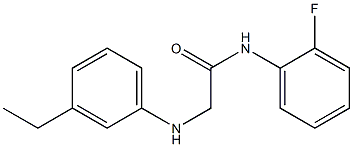 2-[(3-ethylphenyl)amino]-N-(2-fluorophenyl)acetamide 구조식 이미지