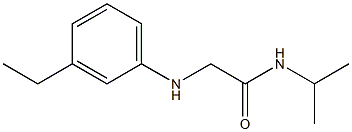 2-[(3-ethylphenyl)amino]-N-(propan-2-yl)acetamide Structure