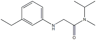 2-[(3-ethylphenyl)amino]-N-methyl-N-(propan-2-yl)acetamide 구조식 이미지