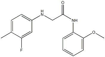 2-[(3-fluoro-4-methylphenyl)amino]-N-(2-methoxyphenyl)acetamide Structure