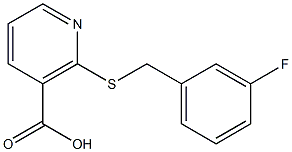 2-[(3-fluorobenzyl)thio]nicotinic acid Structure