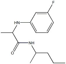 2-[(3-fluorophenyl)amino]-N-(pentan-2-yl)propanamide Structure