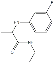 2-[(3-fluorophenyl)amino]-N-(propan-2-yl)propanamide Structure