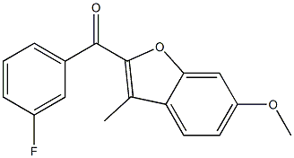 2-[(3-fluorophenyl)carbonyl]-6-methoxy-3-methyl-1-benzofuran Structure