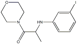 2-[(3-iodophenyl)amino]-1-(morpholin-4-yl)propan-1-one Structure