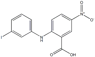 2-[(3-iodophenyl)amino]-5-nitrobenzoic acid Structure