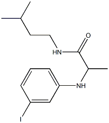 2-[(3-iodophenyl)amino]-N-(3-methylbutyl)propanamide 구조식 이미지