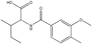 2-[(3-methoxy-4-methylphenyl)formamido]-3-methylpentanoic acid Structure