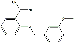 2-[(3-methoxybenzyl)oxy]benzenecarboximidamide 구조식 이미지