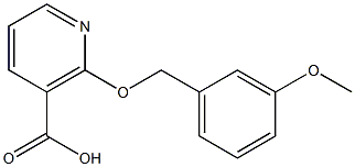 2-[(3-methoxybenzyl)oxy]nicotinic acid Structure