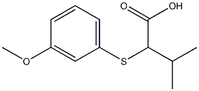 2-[(3-methoxyphenyl)sulfanyl]-3-methylbutanoic acid Structure
