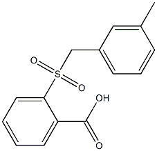 2-[(3-methylbenzyl)sulfonyl]benzoic acid Structure
