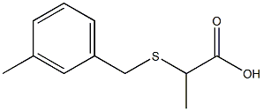 2-[(3-methylbenzyl)thio]propanoic acid Structure