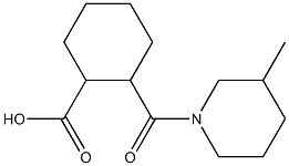 2-[(3-methylpiperidin-1-yl)carbonyl]cyclohexanecarboxylic acid Structure